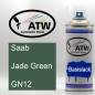 Preview: Saab, Jade Green, GN12: 400ml Sprühdose, von ATW Autoteile West.